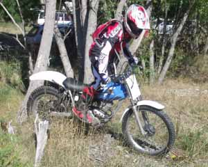 Classic Trials at Loburn, Hamish Barnett. Honda TL125